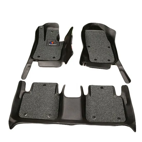 Benutzerdefinierte Heißpress-PVC/Leder mit weißen EVA 3D 5D Auto-Spezial-Automatten in China
